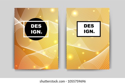 Light Orange vector cover for Envelopes. Glitter abstract design concept with text box. New design for a poster, banner of your website.