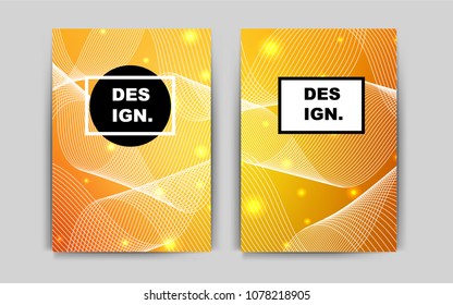 Light Orange vector cover for Envelopes. Blurred decorative design in abstract style with textbox. New design for a poster, banner of your website.