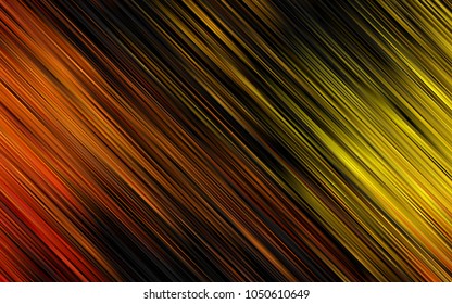 Light Orange vector cover with long lines. Lines on blurred abstract background with gradient. The template can be used as a background.