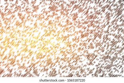 Light Orange vector cover with long lines. Shining colored illustration with narrow lines. Smart design for your business advert.