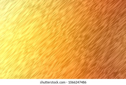 Light Orange vector cover with long lines. Shining colored illustration with narrow lines. The template can be used as a background.
