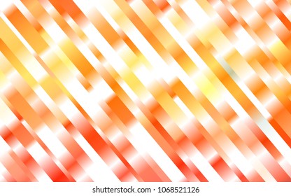 Light Orange vector cover with long lines. Modern geometrical abstract illustration with staves. The pattern can be used for busines ad, booklets, leaflets
