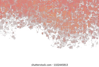 Light Orange vector cover with long lines. Blurred decorative design in simple style with lines. Best design for your ad, poster, banner.