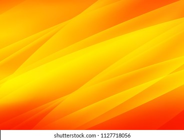 Light Orange vector cover with long lines. Modern geometrical abstract illustration with staves. The pattern can be used for busines ad, booklets, leaflets