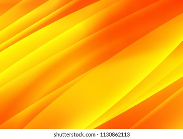 Light Orange vector cover with long lines. Glitter abstract illustration with colored sticks. Best design for your ad, poster, banner.
