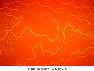 Light Orange vector cover with long lines. Blurred decorative design in simple style with lines. The pattern can be used for busines ad, booklets, leaflets