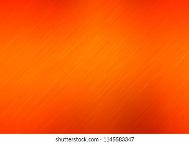 Light Orange vector cover with long lines. Shining colored illustration with narrow lines. The pattern can be used for websites.