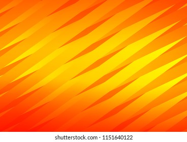 Light Orange vector cover with long lines. Blurred decorative design in simple style with lines. Smart design for your business advert.