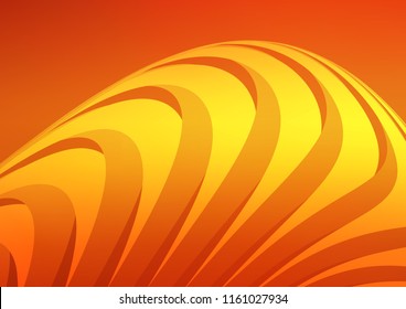 Light Orange vector cover with long lines. Lines on blurred abstract background with gradient. Smart design for your business advert.