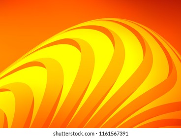 Light Orange vector cover with long lines. Lines on blurred abstract background with gradient. Best design for your ad, poster, banner.