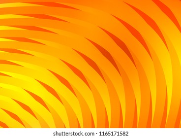 Light Orange vector cover with long lines. Lines on blurred abstract background with gradient. The pattern can be used as ads, poster, banner for commercial.