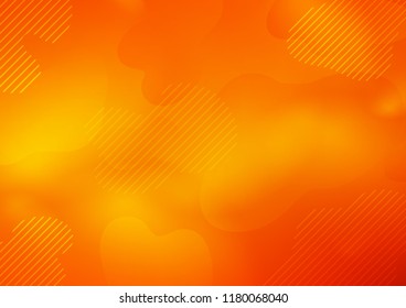 Light Orange vector cover with long lines. Modern geometrical abstract illustration with staves. The pattern can be used for busines ad, booklets, leaflets