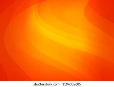 Light Orange vector cover with long lines. Modern geometrical abstract illustration with staves. Smart design for your business advert.