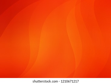 Light Orange vector cover with long lines. Shining colored illustration with narrow lines. The pattern can be used for busines ad, booklets, leaflets