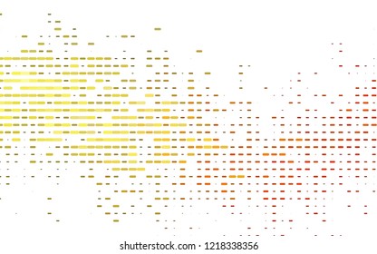 light Orange vector cover with long lines. Lines on blurred abstract background with gradient. Best design for your ad, poster, banner.