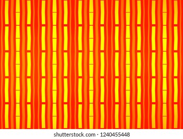 Light Orange vector cover with long lines. Blurred decorative design in simple style with lines. The pattern can be used as ads, poster, banner for commercial.