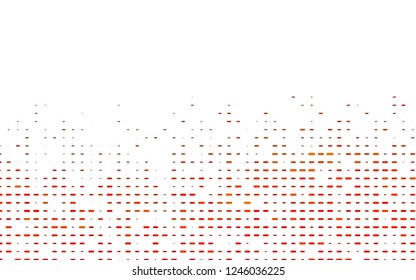 Light Orange vector cover with long lines. Shining colored illustration with narrow lines. Best design for your ad, poster, banner.