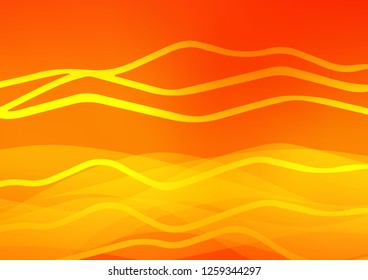 Light Orange vector cover with long lines. Glitter abstract illustration with colored sticks. Smart design for your business advert.