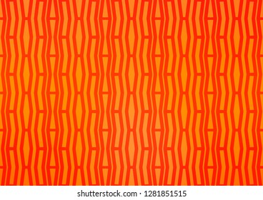 Light Orange vector cover with long lines. Lines on blurred abstract background with gradient. The pattern can be used for busines ad, booklets, leaflets