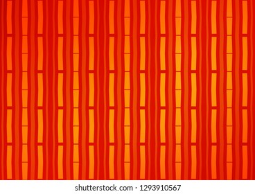 Light Orange vector cover with long lines. Decorative shining illustration with lines on abstract template. Best design for your ad, poster, banner.