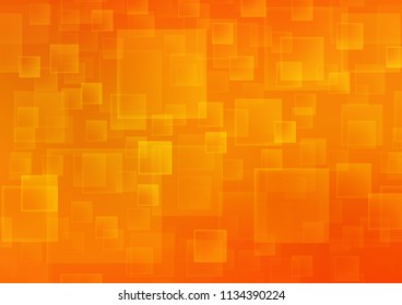 Light Orange vector cover in polygonal style. Modern abstract illustration with colorful rectangles. Modern template for your landing page.