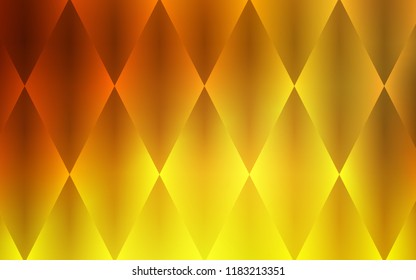 Light Orange vector cover in polygonal style. Abstract gradient illustration with rectangles. Pattern can be used for websites.