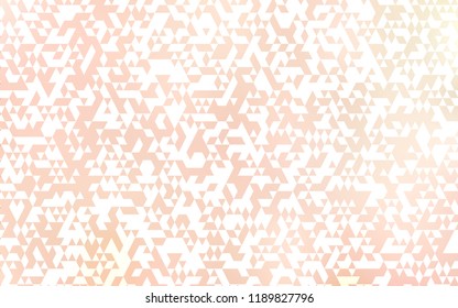 Light Orange vector cover in polygonal style. Beautiful illustration with triangles in nature style. Best design for your ad, poster, banner.