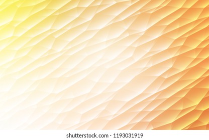 Light Orange vector cover in polygonal style. Triangles on abstract background with colorful gradient. Pattern for commercials.