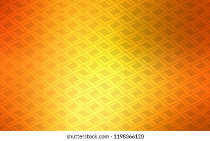 Light Orange vector cover in polygonal style. Decorative design in abstract style with rectangles. Pattern for busines ad, booklets, leaflets