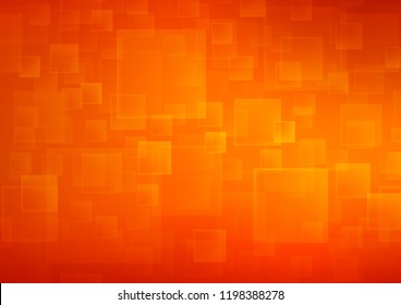 Light Orange vector cover in polygonal style. Decorative design in abstract style with rectangles. Pattern can be used for websites.