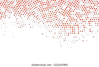 Light Orange vector cover in polygonal style. Illustration with set of colorful triangles. Smart design for your business advert.