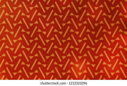 Light Orange vector cover with polygonal style. Glitter abstract illustration with triangular shapes. Template for wallpapers.
