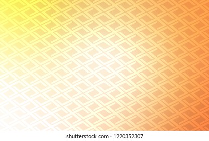 Light Orange vector cover in polygonal style. Abstract gradient illustration with rectangles. Modern template for your landing page.