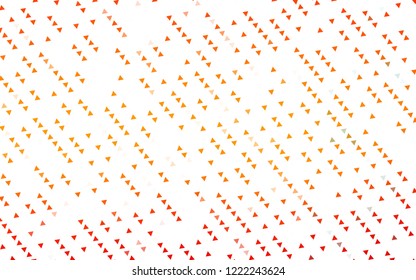 Light Orange vector cover in polygonal style. Decorative design in abstract style with triangles. Best design for your ad, poster, banner.