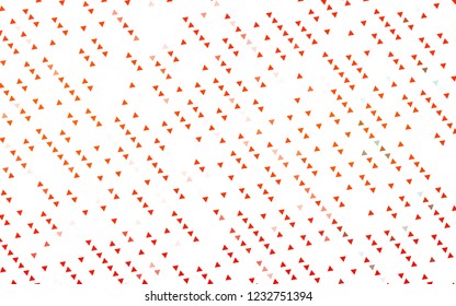 Light Orange vector cover in polygonal style. Triangles on abstract background with colorful gradient. Pattern can be used for websites.