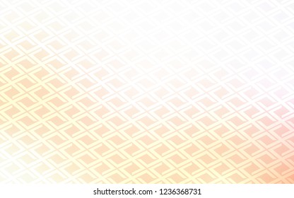 Light Orange vector cover in polygonal style. Beautiful illustration with rectangles and squares. Pattern can be used for websites.