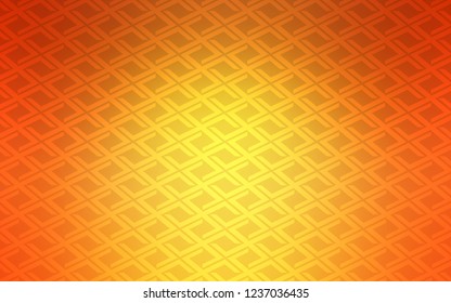 Light Orange vector cover in polygonal style. Decorative design in abstract style with rectangles. Modern template for your landing page.