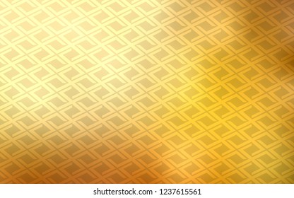 Light Orange vector cover in polygonal style. Beautiful illustration with rectangles and squares. Pattern for commercials.