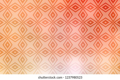 Light Orange vector cover in polygonal style. Abstract gradient illustration with rectangles. Pattern can be used for websites.