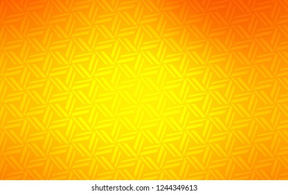 Light Orange vector cover with polygonal style. Beautiful illustration with triangles in nature style. Best design for your ad, poster, banner.
