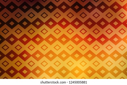 Light Orange vector cover in polygonal style. Abstract gradient illustration with rectangles. Smart design for your business advert.