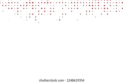 Light Orange vector cover in polygonal style. Beautiful illustration with triangles in nature style. Template for wallpapers.