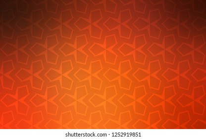 Light Orange vector cover in polygonal style. Modern abstract illustration with colorful rectangles. The template can be used as a background.