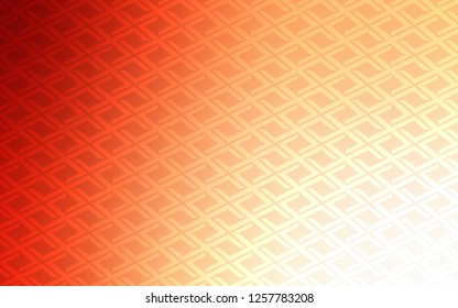 Light Orange vector cover in polygonal style. Rectangles on abstract background with colorful gradient. Pattern for busines ad, booklets, leaflets