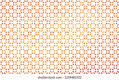 Light Orange vector cover in polygonal style. Decorative design in abstract style with triangles. Best design for your ad, poster, banner.