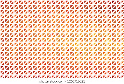 Light Orange vector cover in polygonal style. Modern abstract illustration with colorful triangles. Pattern for commercials.