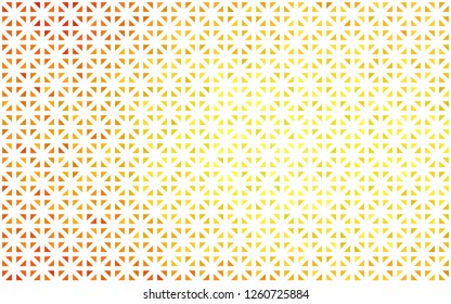 Light Orange vector cover in polygonal style. Modern abstract illustration with colorful triangles. Pattern can be used for websites.