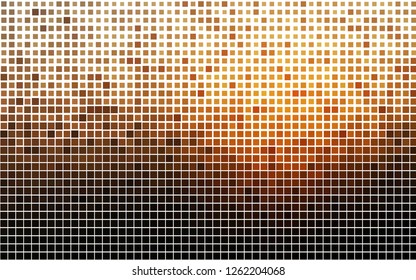 Light Orange vector cover in polygonal style. Illustration with set of colorful rectangles. The template can be used as a background.