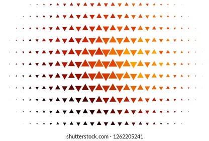 Light Orange vector cover in polygonal style. Modern abstract illustration with colorful triangles. Modern template for your landing page.