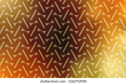 Light Orange vector cover with polygonal style. Decorative design in abstract style with triangles. Modern template for landing page.